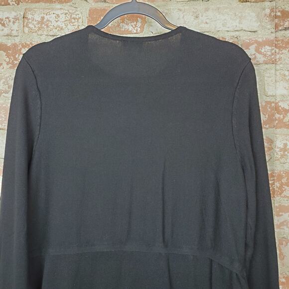 J.Jill Black Sweater Dress/Tunic Sz M - Picture 6 of 12